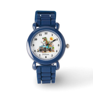 Cool Dinosaur Truck add name Watch