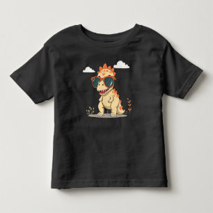 Cool Dinosaur with Sunglasses Funny Cute Kids' T-R Toddler T-shirt