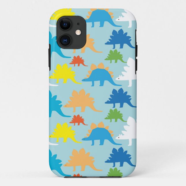 Cool Dinosaurs iPhone 5 Case Light Blue (Back)
