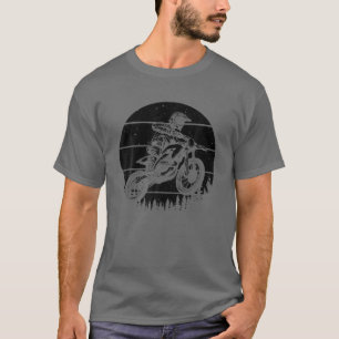Cool Dirt Bike Art Men Women Motocross Vintage Mot T-Shirt