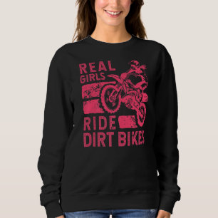 Cool Dirt Bike For Women Girls Motocross Biker Rac Sweatshirt