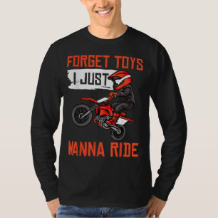 Cool Dirt Bike Gift For Boys Men Funny Forget Toys T-Shirt