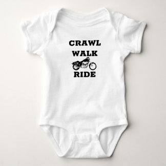 cool dirt biker motorcycle crawl walk ride baby bodysuit