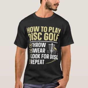Cool Disc Golf Art For Men Women Kids Golfer Disc  T-Shirt