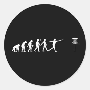 Cool Disc Golf Design For Men Women Disc Golf Play Classic Round Sticker