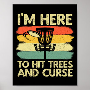 Cool Disc Golf For Men Women Sket Disc Golf Player Poster