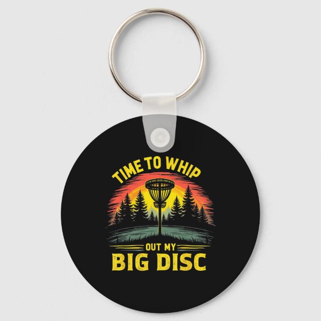Cool Disc Golf For Players  Keychain (Front)