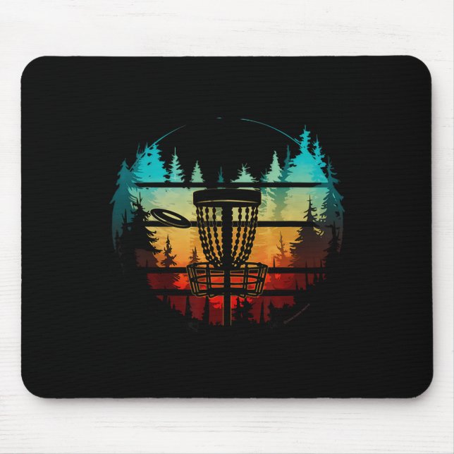 Cool Disc Golf In The Trees Disc Golf  Mouse Pad (Front)