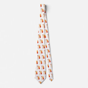Cool Disco Santa Llama Funny Minimalist Christmas Tie