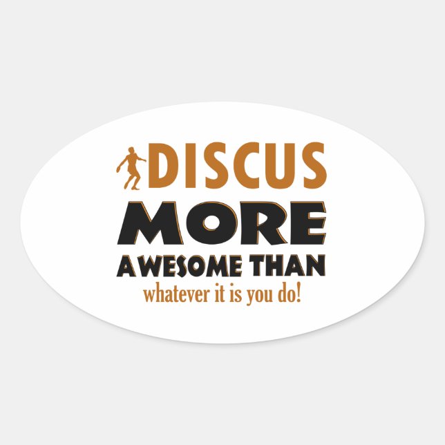 Cool Discus designs Oval Sticker (Front)