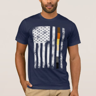 Cool Distressed Gay Bears Pride Flag T-Shirt