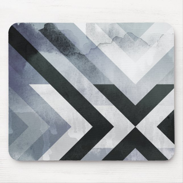 Cool Distressed Grey Decorative Design Mouse Pad (Front)