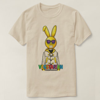 Cool DJ Bunny Vegetarian Men's T-Shirt