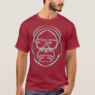 Cool DJ Gear Monkey DJ tshirts for Men and