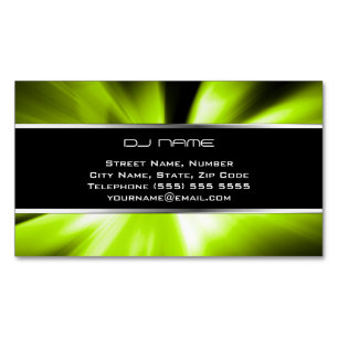 Cool DJ Magnetic Business Card