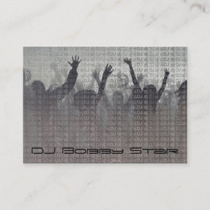 Cool dj metalic business card