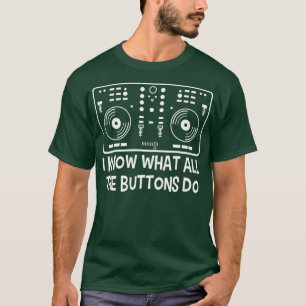 Cool DJ Music Techno Minimal Mixer Illustration T-Shirt