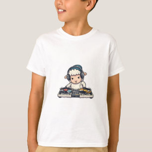 Cool DJ Sheep Hip Hop Beast Kids T-Shirt
