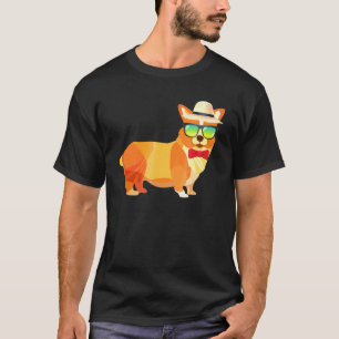 Cool Dog Corgi Incorgnito Sunglasses T-Shirt