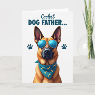 Cool Dog Fathers Day Art Card