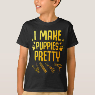 Cool dog groomer art for men women dog pet groomer T-Shirt