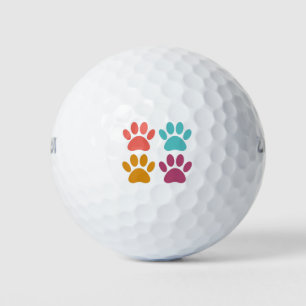 Cool Dog Paw Prints Golf Balls
