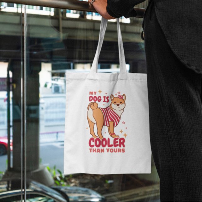 Cool Dog Pet Quote Tote Bag (Creator Uploaded)