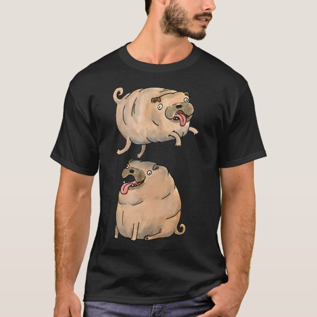 Cool dogs doing some cool dog tricks T-Shirt (Front)