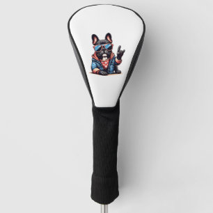 Cool Dogzz a cool French bulldog with sunglasses C Golf Head Cover
