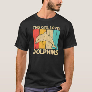 Cool Dolphin For Girls Mom Ocean Animal Dolphin T-Shirt