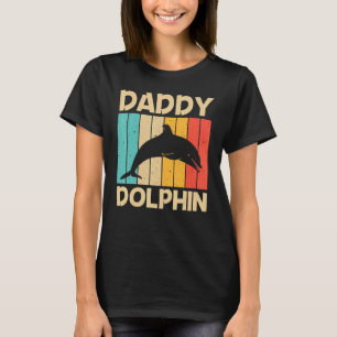 Cool Dolphin For Men Dad Dolphins Beluga Whale Sea T-Shirt