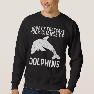 Cool Dolphin For Men Women Bottlenose Dolphin Anim Sweatshirt