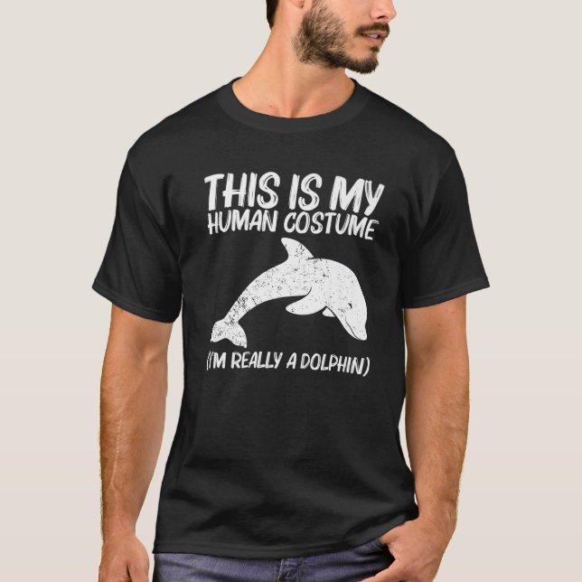 Cool Dolphin Gift For Men Women Bottlenose Dolphin T-Shirt (Front)