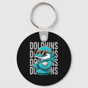 Cool Dolphin Gift For Men Women Boys Girls Kids Keychain