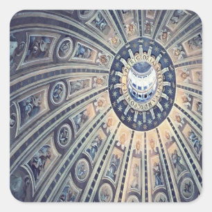 Cool dome ceiling square sticker