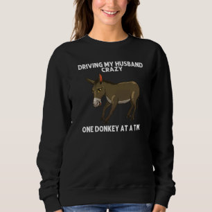 Cool Donkey For Women Mom Mule Donkey Safari Anim Sweatshirt