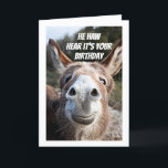 **COOL DONKEY SAYS "HAPPY BIRTHDAY" SISTER CARD<br><div class="desc">THIS DONKEY IS SO READY TO SAY "HAPPY  BIRTHDAY" FOR YOU TO THE PERSON IN YOUR LIFE THAT YOU HOLD SO VERY SPECIAL IN YOUR HEART ALL YEAR LONG!  THANKS FOR STOPPING BY ONE OF MY EIGHT STORES!</div>
