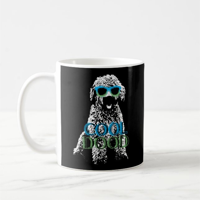 Cool Dood Funny Doodle Dog Coffee Mug (Left)