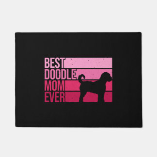 Cool Doodle Mom Art Women Girl Aussiedoodle Golden Doormat