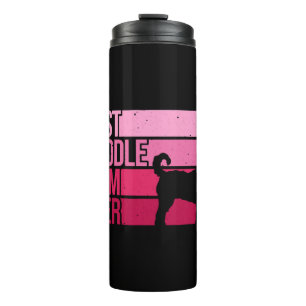 Cool Doodle Mom Art Women Girl Aussiedoodle Golden Thermal Tumbler