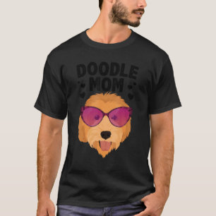Cool Doodle Mom For Women Girls Mama Golden Doodle T-Shirt