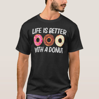 Cool Doughnut Art For Men Women Sugar Glazed Choco T-Shirt