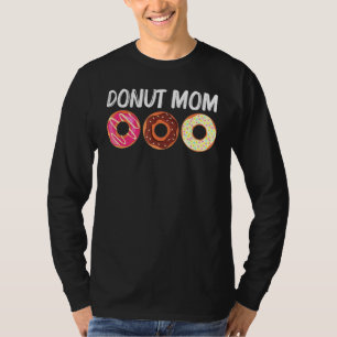 Cool Doughnut Art For Mom Mama Sugar Glazed Chocol T-Shirt