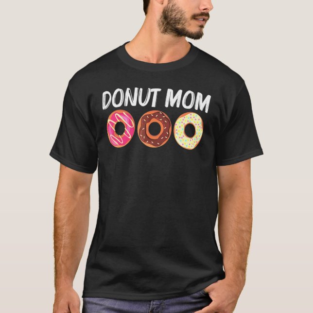 Cool Doughnut Art For Mom Mama Sugar Glazed Chocol T-Shirt (Front)