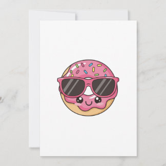 Cool Doughnut with Sunglasses Invitation