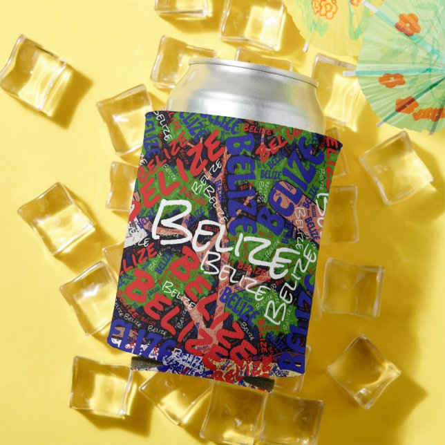 "Cool Down with Belize!" Patriotic Can Cooler (In Situ Summer)