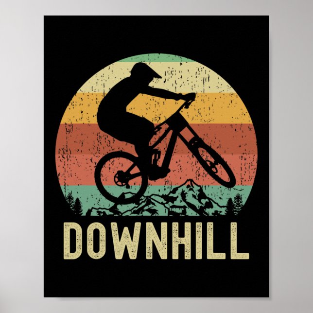 Cool Downhill Jersey, Mountain Biking, Cycling, Mo Poster (Front)