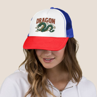 cool dragon design trucker hat