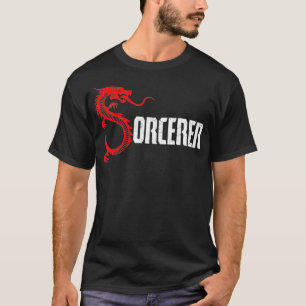 Cool Dragon Fire Fireball Sorcerer Sorcerer Player T-Shirt