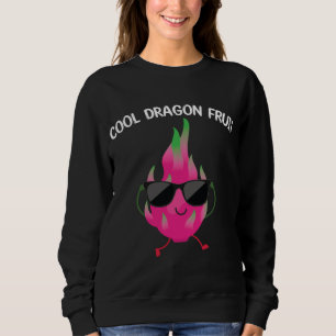 Cool Dragon Fruit With Sunglasses Apparel Tropical Sweatshirt